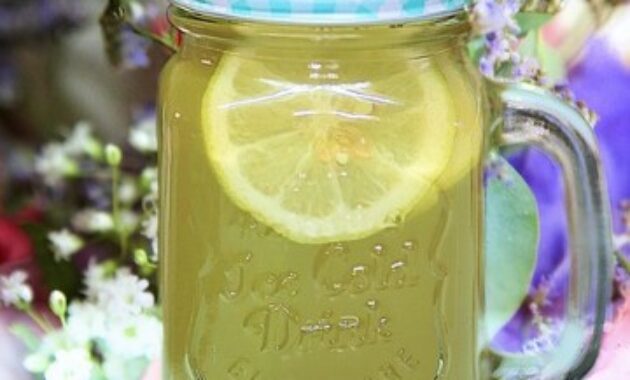 teh buah lemon campur madu
